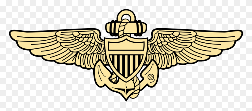1024x406 Знак Отличия Морской Авиации - Летчик Крылья Клипарт