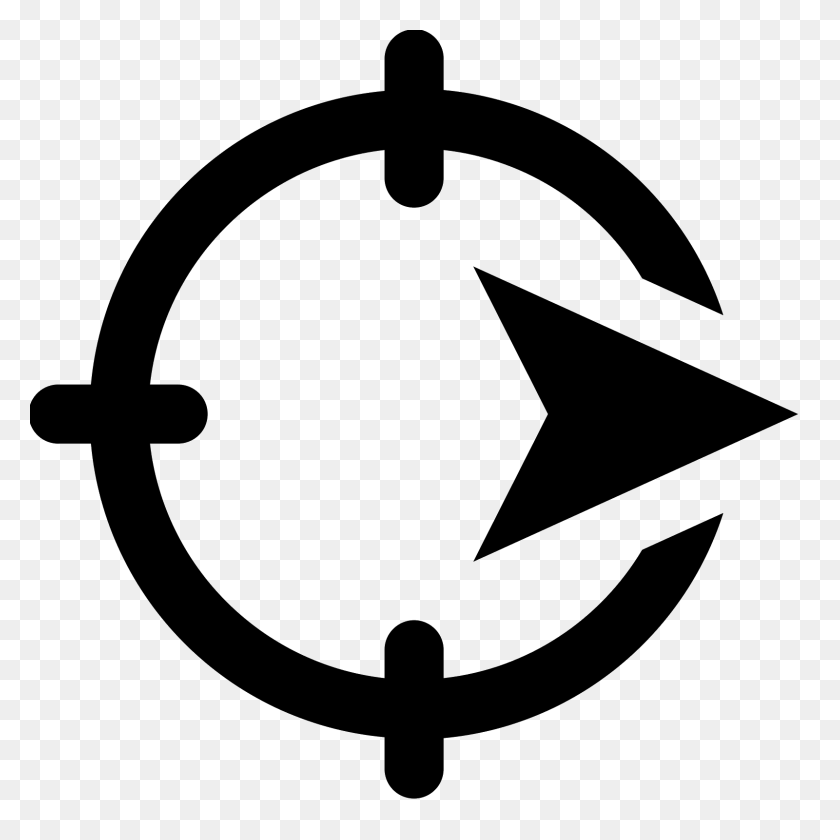 1600x1600 Navigate Icon - Point PNG
