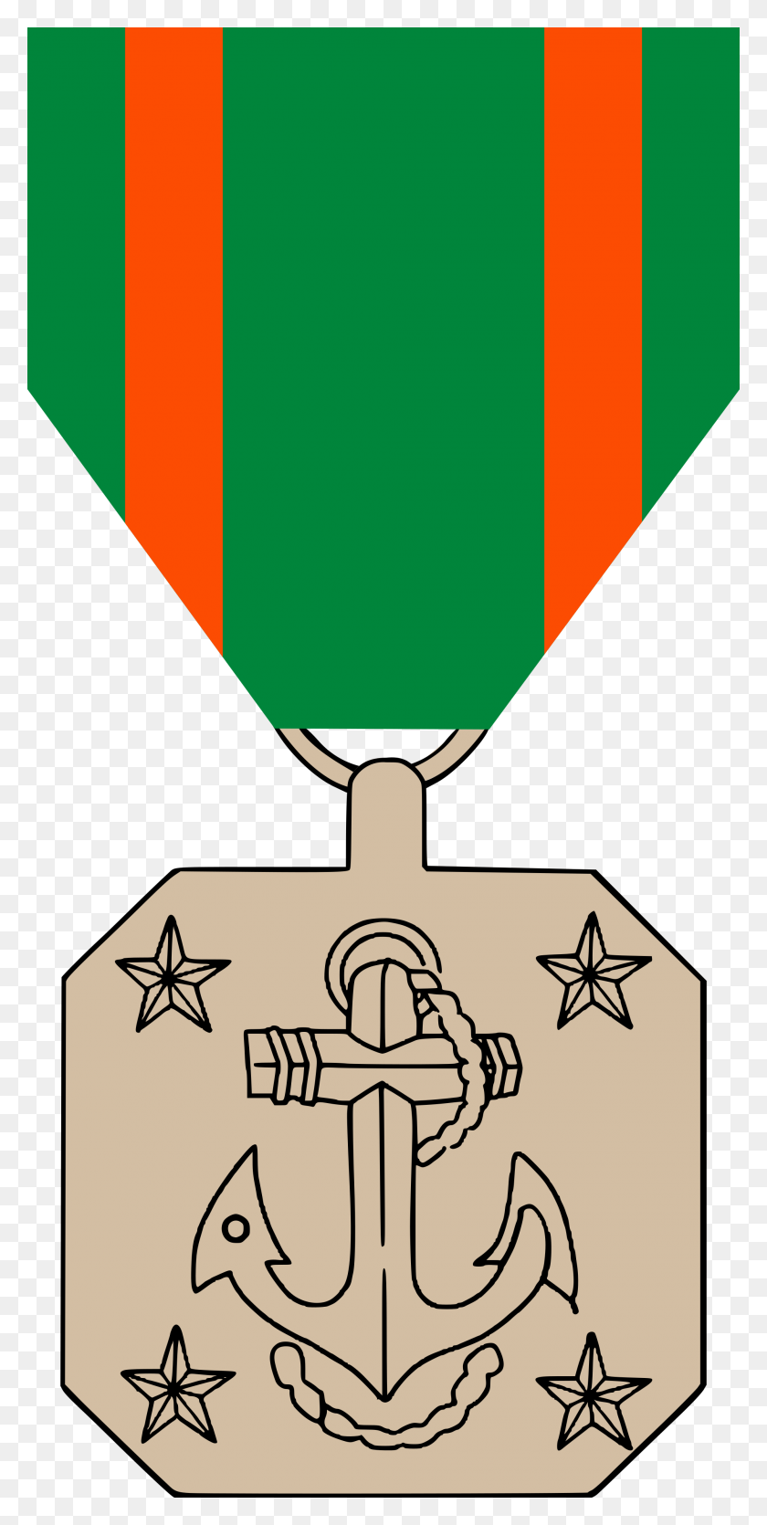 2000x4129 Medalla Al Logro De La Armada Y El Cuerpo De Marines - Logro Clipart