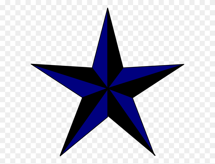 600x582 Navy Blue Black Texas Star Png, Clip Art For Web - Texas Heart Clipart