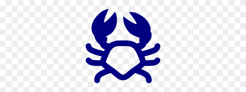 256x256 Navy Blue Crab Icon - Blue Crab Clip Art