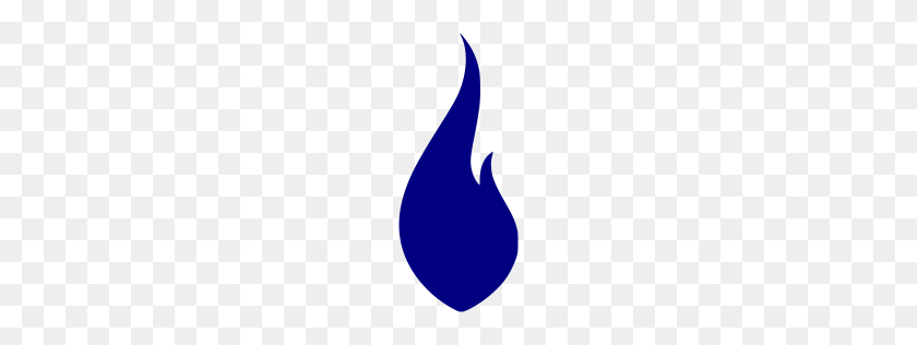 256x256 Navy Blue Flame Icon - Blue Flame PNG