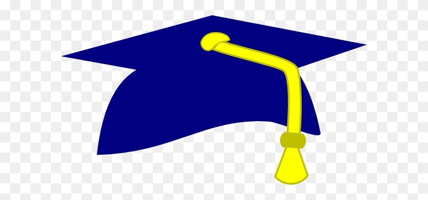 600x333 Navy Blue Graduation Cap Clip Art - Graduation Clipart 2016