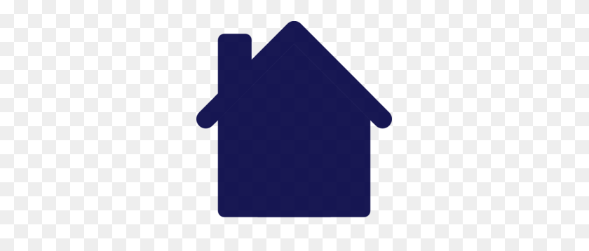 279x298 Navy Blue House Clip Art - Blue House Clipart