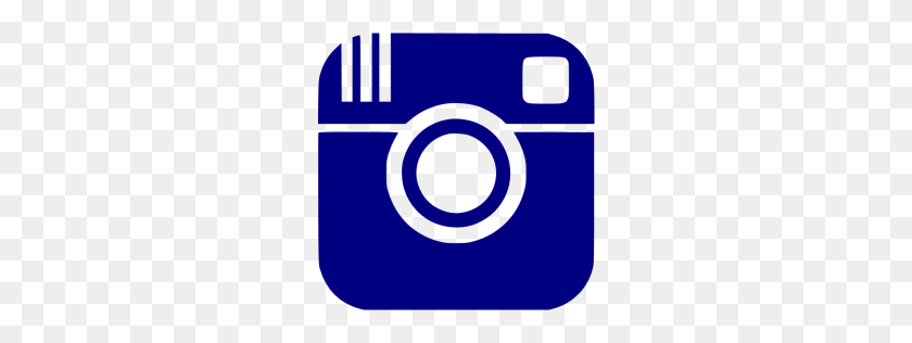 Navy Blue Instagram Icon - Instagram PNG Transparent