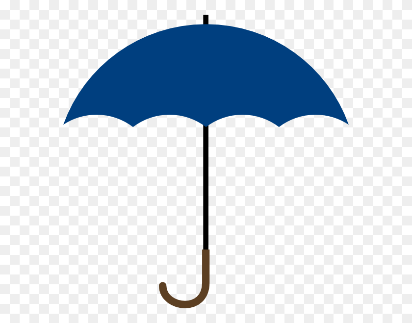 582x599 Navy Blue Umbrella Clip Art - Navy Clipart