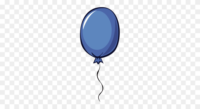 167x400 Globo Azul Marino Clipart - Balloon Clipart Free