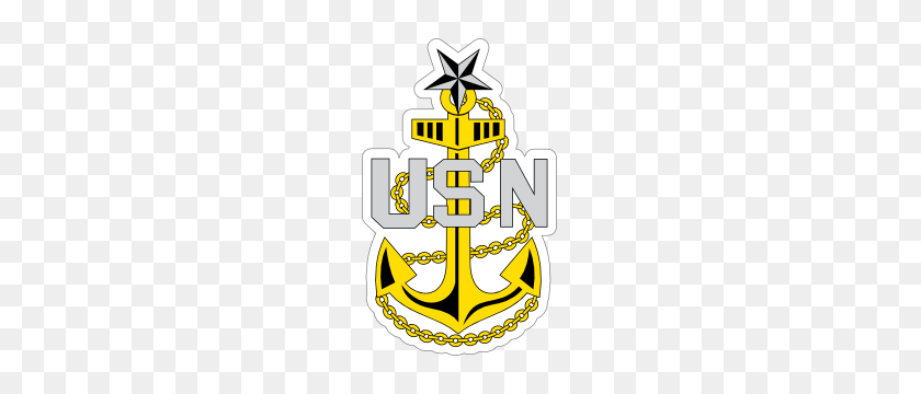 300x300 Navy Rank E Master Chief Petty Officer Insignia Sticker - Master Chief Clipart