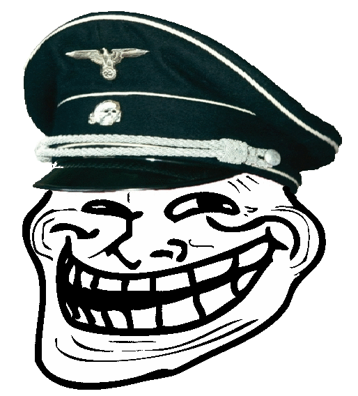 514x568 Nazi Trollface Trollface Know Your Meme - Nazi Hat PNG