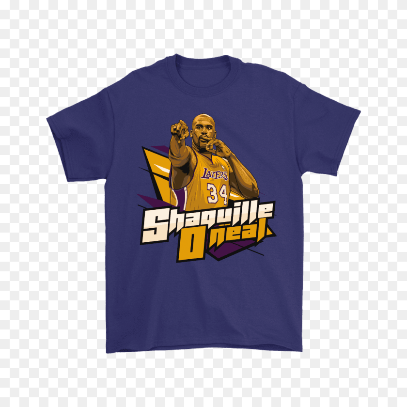 1024x1024 Nba Basketball Shaquille O'neal Shirt Shirts - Shaquille Oneal PNG