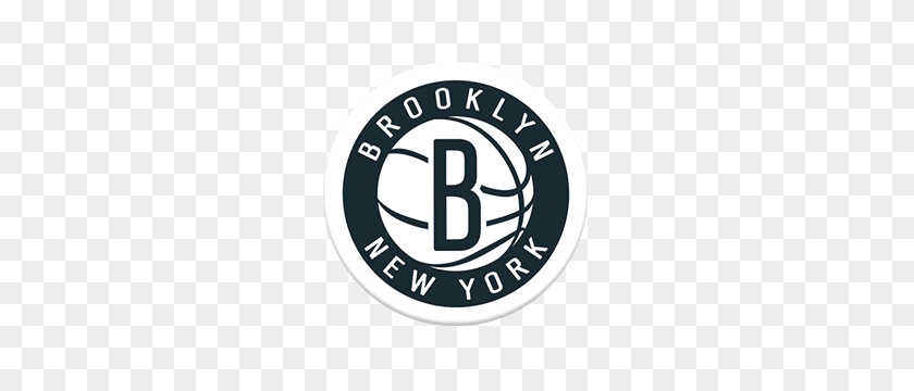 300x300 Nba Brooklyn Nets Popsockets Agarre - Brooklyn Nets Logotipo Png