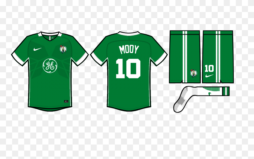 1500x900 Nba Soccer Crossover - Boston Celtics Logo PNG