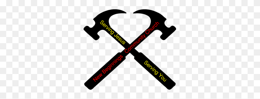 299x261 Nbcc Crossed Hammers - Crossed Arms Clipart