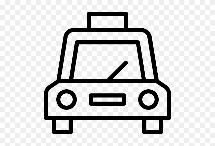 512x512 Nc Test Outline Taxi, Тест, Значок Трубы С Png И Вектором - Nc Clipart
