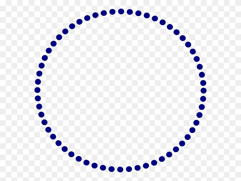 600x572 Ncg Blue Dots Clip Art - Dotted Circle PNG