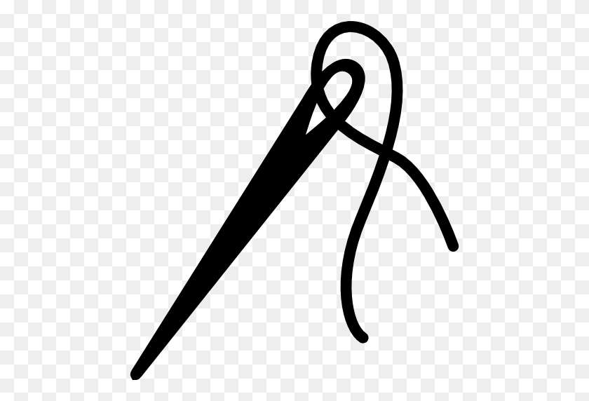 512x512 Needle, Clothes, Sewing, Needles, Tools And Utensils, Tools, Sew - Sewing Needle Clipart