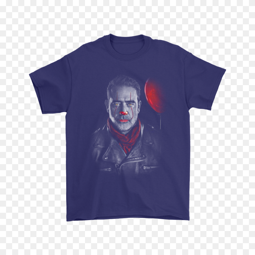 1000x1000 Negan The Walking Dead Pennywise It Stephen King Shirts Teeqq Store - Negan PNG