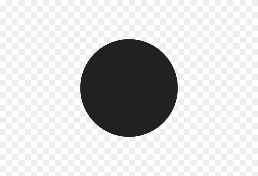 512x512 Negro Emoji - Circulo Negro Png
