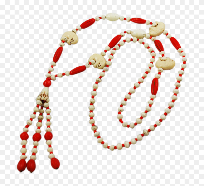708x708 Neiger Elephant Art Deco Glass Necklace Uranium Beads - Pearl Necklace Clipart