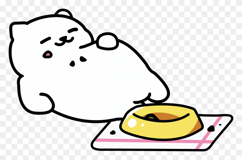 Neko Nekoatsume Cat Cute Kawaii Fatcat - Fat Cat Clipart