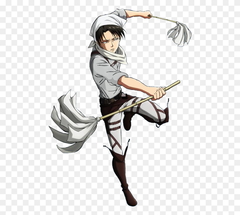 500x693 Nekoerenjaeger Levi Cleaning Your Blog Picture - Attack On Titan PNG