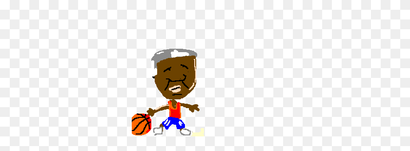 300x250 Nelson Mandela Playing Basketball - Nelson Mandela Clipart