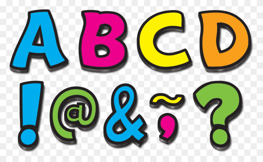 900x531 Neon Brights Funtastic Font Magnetic Letters Magnetic Letters - Dry Erase Board Clipart