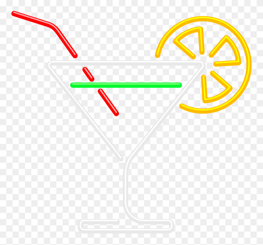 8000x7420 Neon Cocktail Png Clip Art - Neon PNG