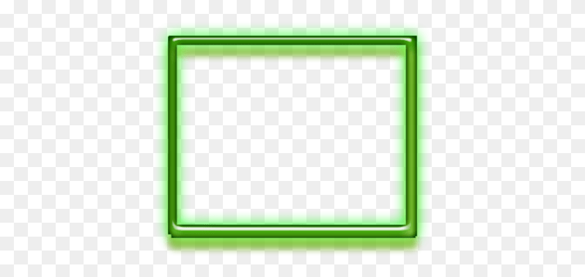 400x338 Neon Frames Png - Neon Border PNG