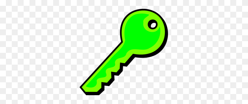299x294 Neon Green Key Clip Art - Neon Clipart