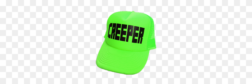 216x220 Neon Green Minecraft Creeper Hat - Creeper PNG