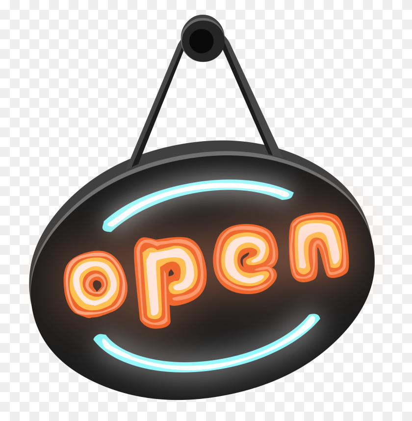 2342x2400 Neon 'open' Sign From Glitch Icons Png - Neon PNG