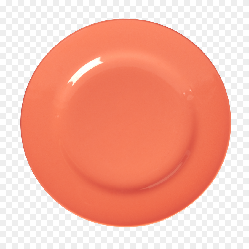 2000x2000 Neon Pastel Orange Melamine Dinner Plate - Dinner Plate PNG
