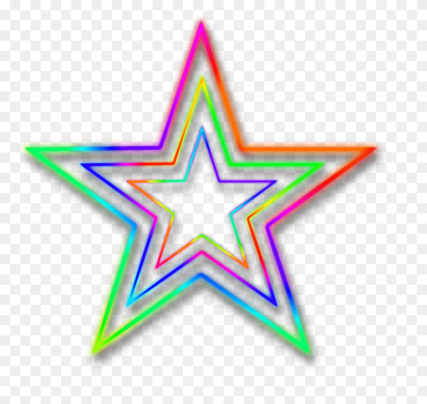 1858x1752 Neon Star Transparent Png - Neon Sign PNG