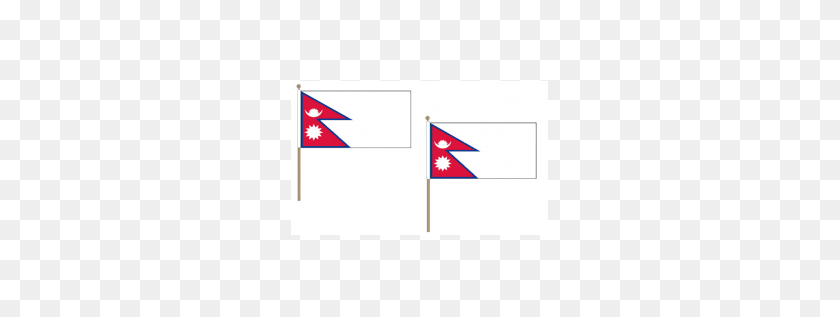 257x257 Nepal Fabric National Hand Waving Flag United Flags And Flagstaffs - Nepal Flag PNG