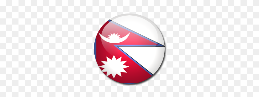 256x256 Nepal Flag Icon Download Rounded World Flags Icons Iconspedia - Nepal Flag PNG