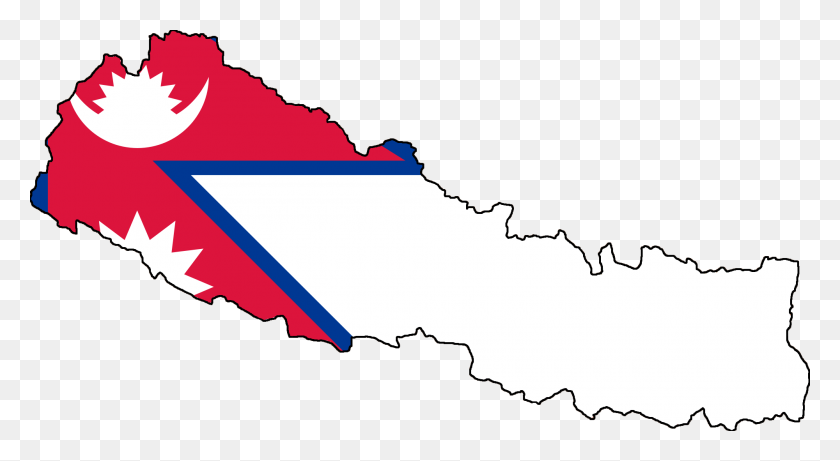 2000x1029 Nepal Stub - Nepal Flag PNG