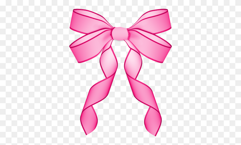 360x446 Nerazobrannoe V So Girly Bows And Ribbons Bows, Ribbon - Pink Ribbon Clip Art