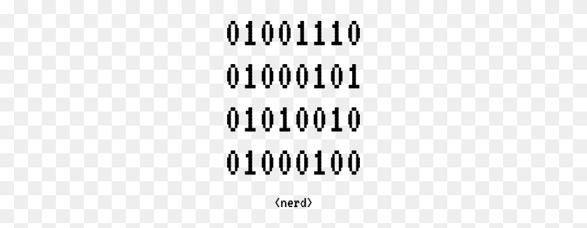 190x267 Nerd Programmer Binary Code It Gift Funny - Binary Code PNG