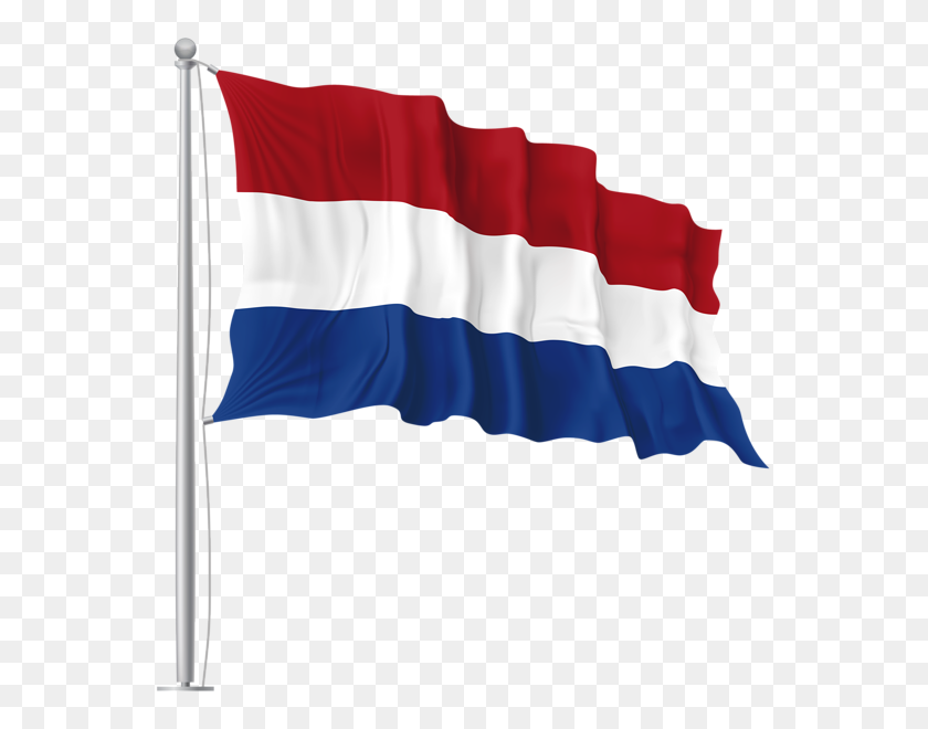 564x600 Netherlands Waving Flag Png - Netherlands Clipart