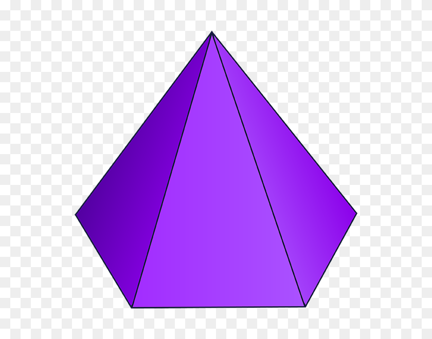 600x600 Nets Of Solids Shapes - Triangular Prism Clipart