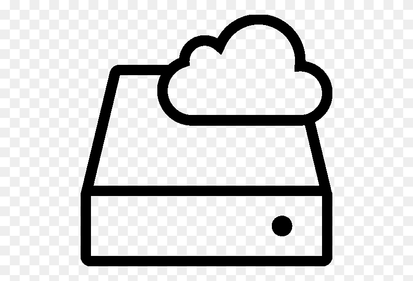 512x512 Network Cloud Storage Icon Ios Iconset - Storage PNG