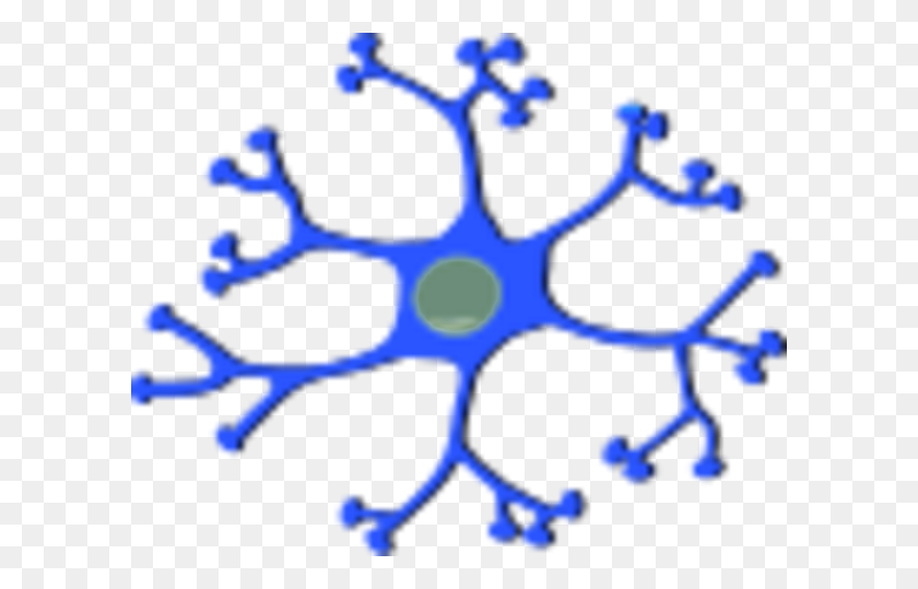 600x479 Neuron Clipart Interneuron - Neuron PNG