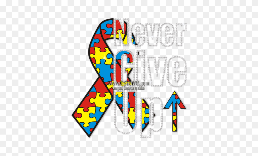 450x450 Never Give Up Fight The Cancer Heat Transfer - Never Give Up Clipart