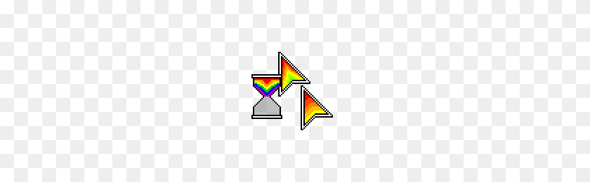 200x200 Never Lost Rainbow Cursors - Mouse Pointer PNG