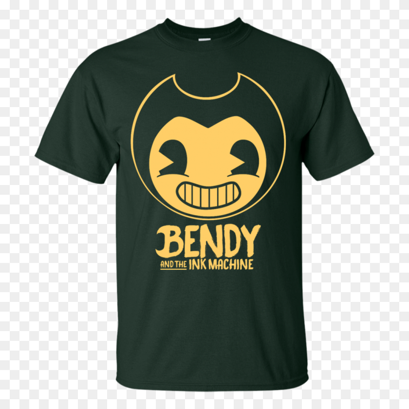 1024x1024 New Bendy And The Ink Machine Shirt Teesdiys - Bendy And The Ink Machine PNG
