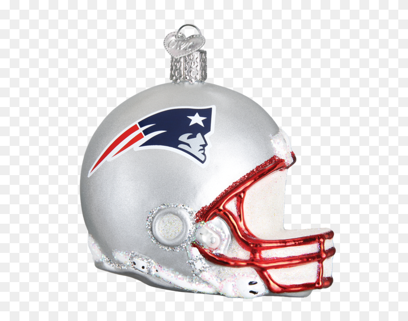 600x600 New England Patriots Helmet Glass Christmas Ornament Star - Patriots Helmet PNG