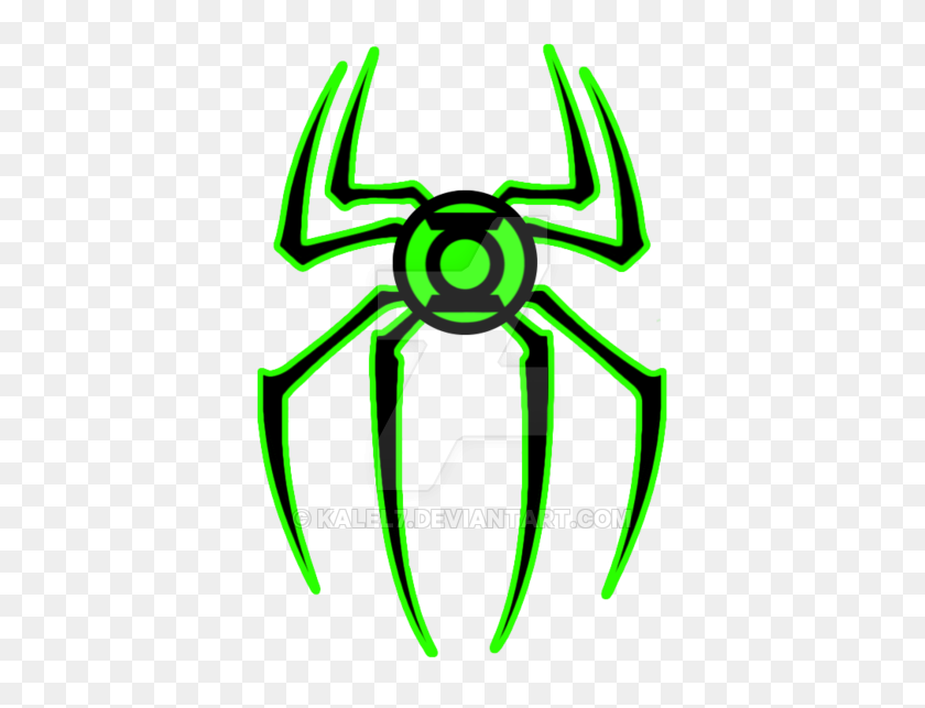 400x583 Nuevo Logotipo De Spiderman De Linterna Verde - Logotipo De Spiderman Png
