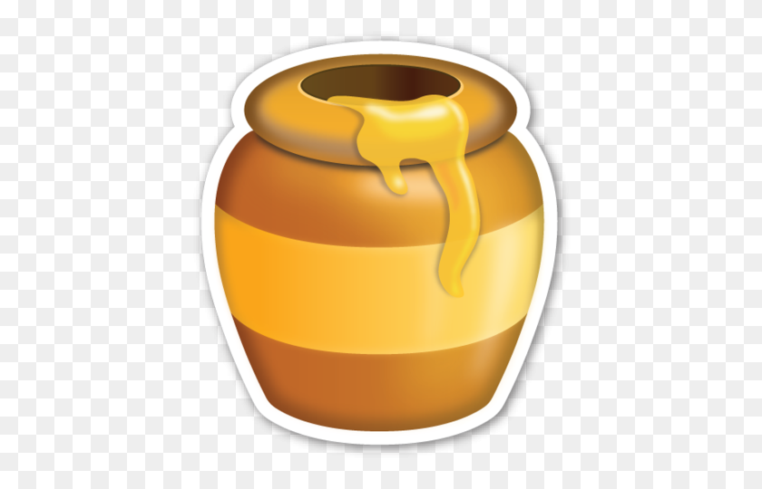 427x480 Nuevos Objetos De Dibujos Animados Honey Pot - Honey Jar Clipart