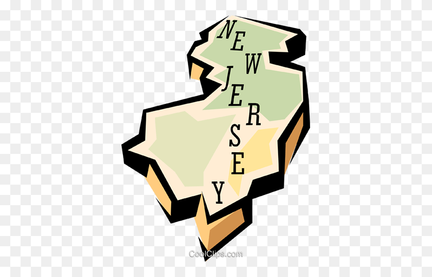 367x480 New Jersey Clipart - City Map Clipart